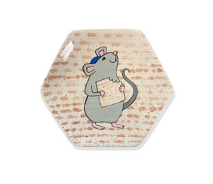 Bridgehampton Color Me Mine Matzah Mouse Plate