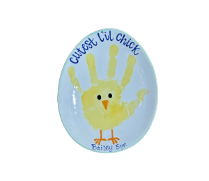 Bridgehampton Color Me Mine Little Chick Egg Plate